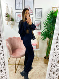 Completo Maglia e pantalone quality Nero