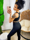 Set tuta sportiva nera