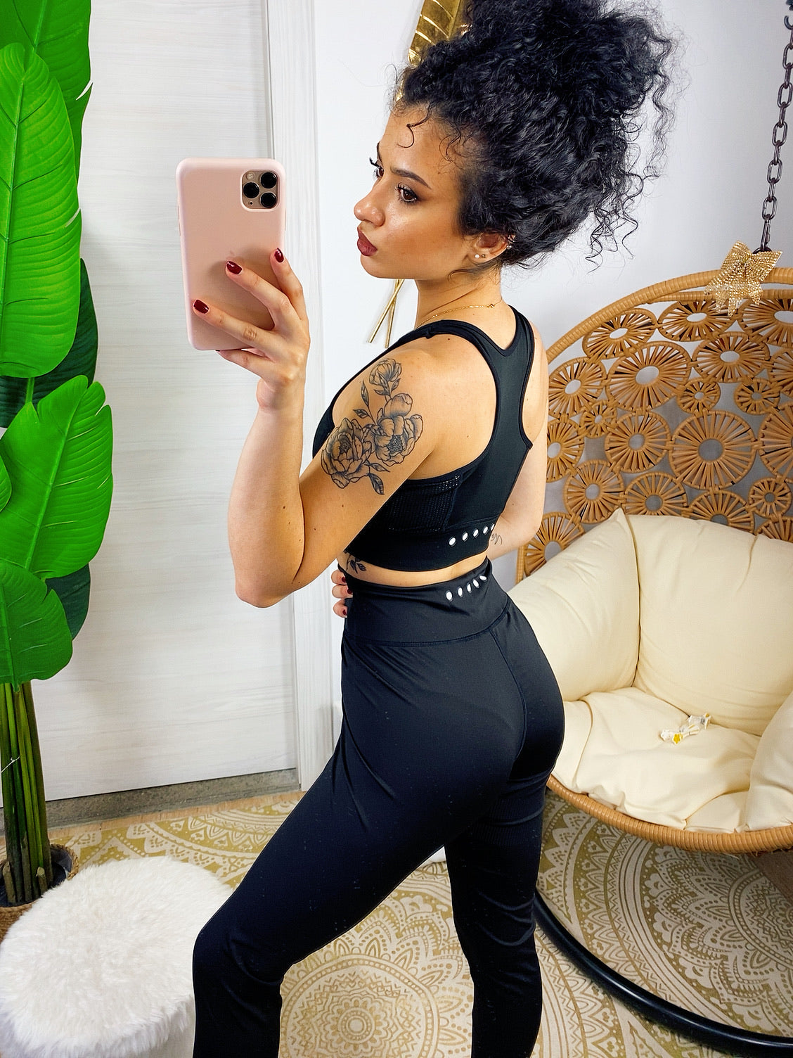 Set tuta sportiva nera
