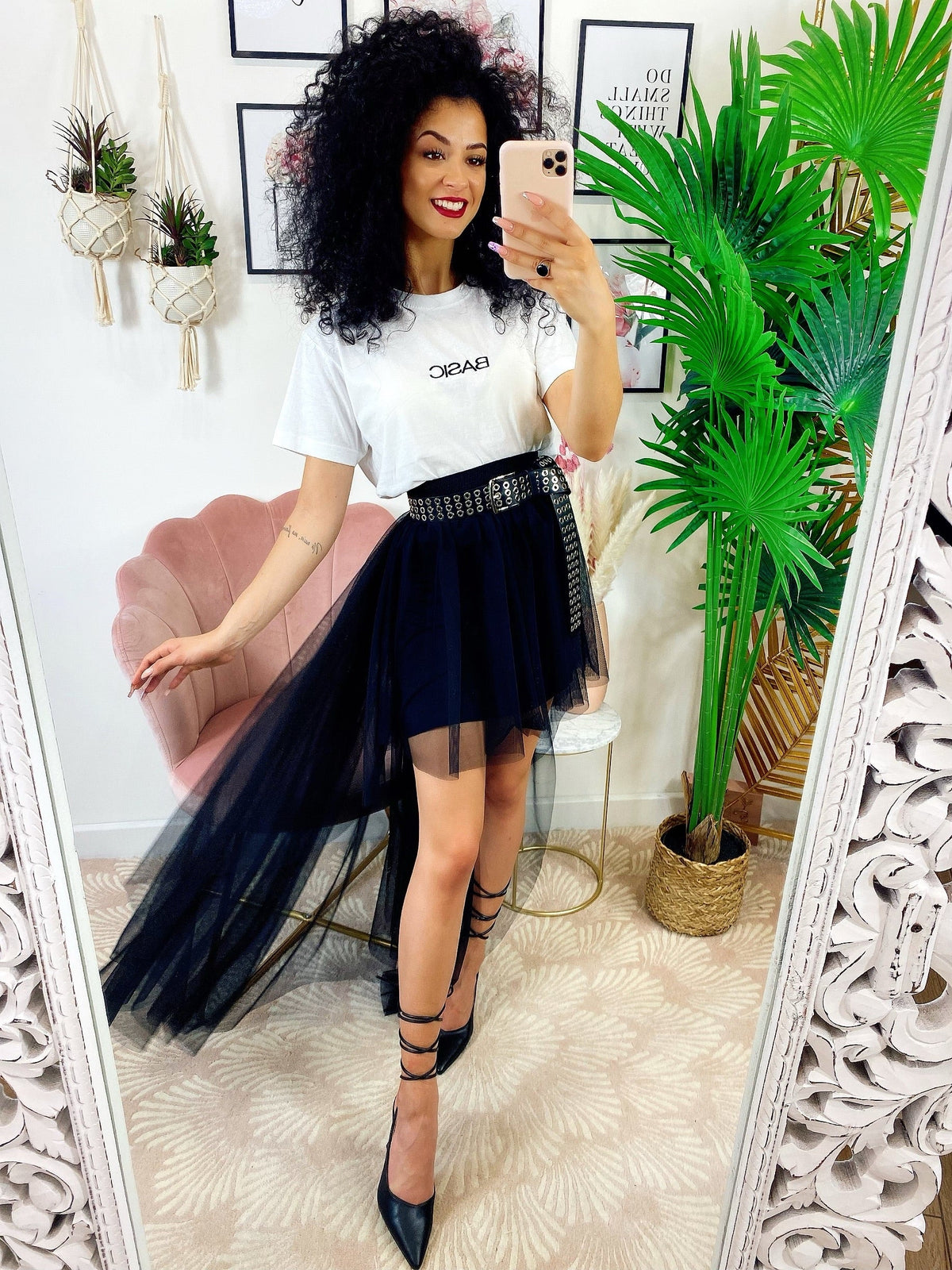 Gonna asimmetrica In tulle