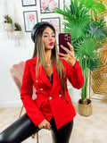 Blazer con bottoni Rosso