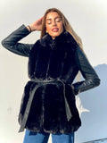Smanicato in eco pelo nero