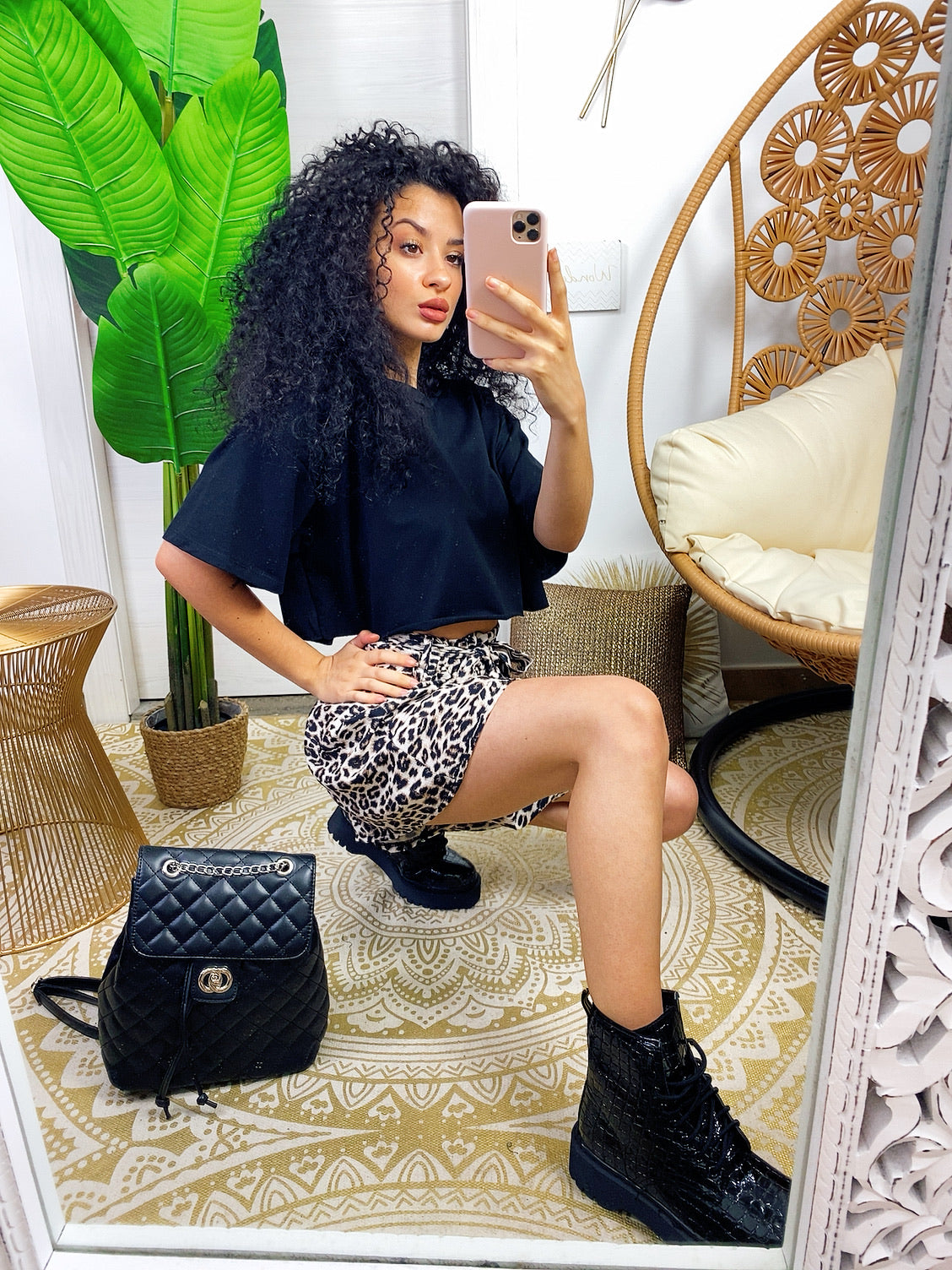 Short maculato con fiocco