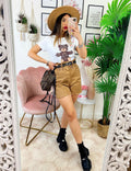 T-shirt con stampa Teddy