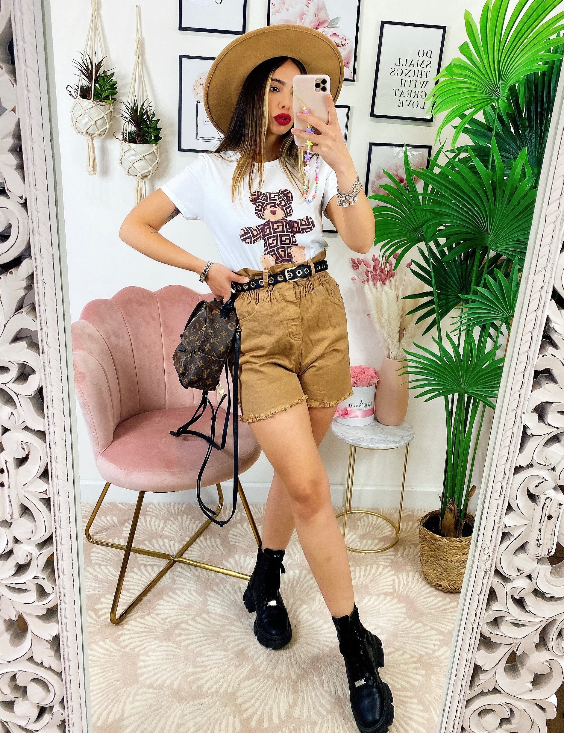 T-shirt con stampa Teddy