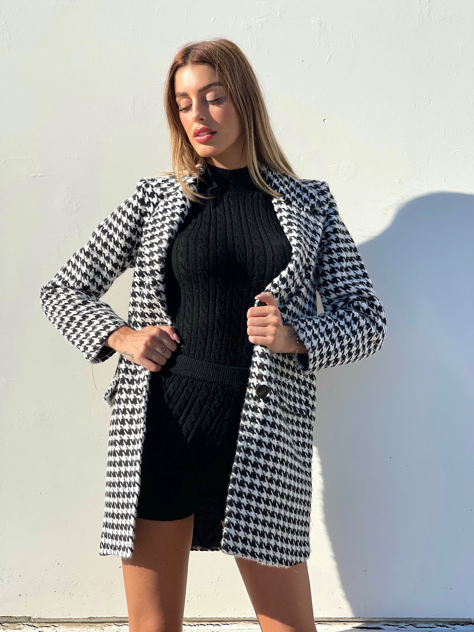 Cappotto pied de poule