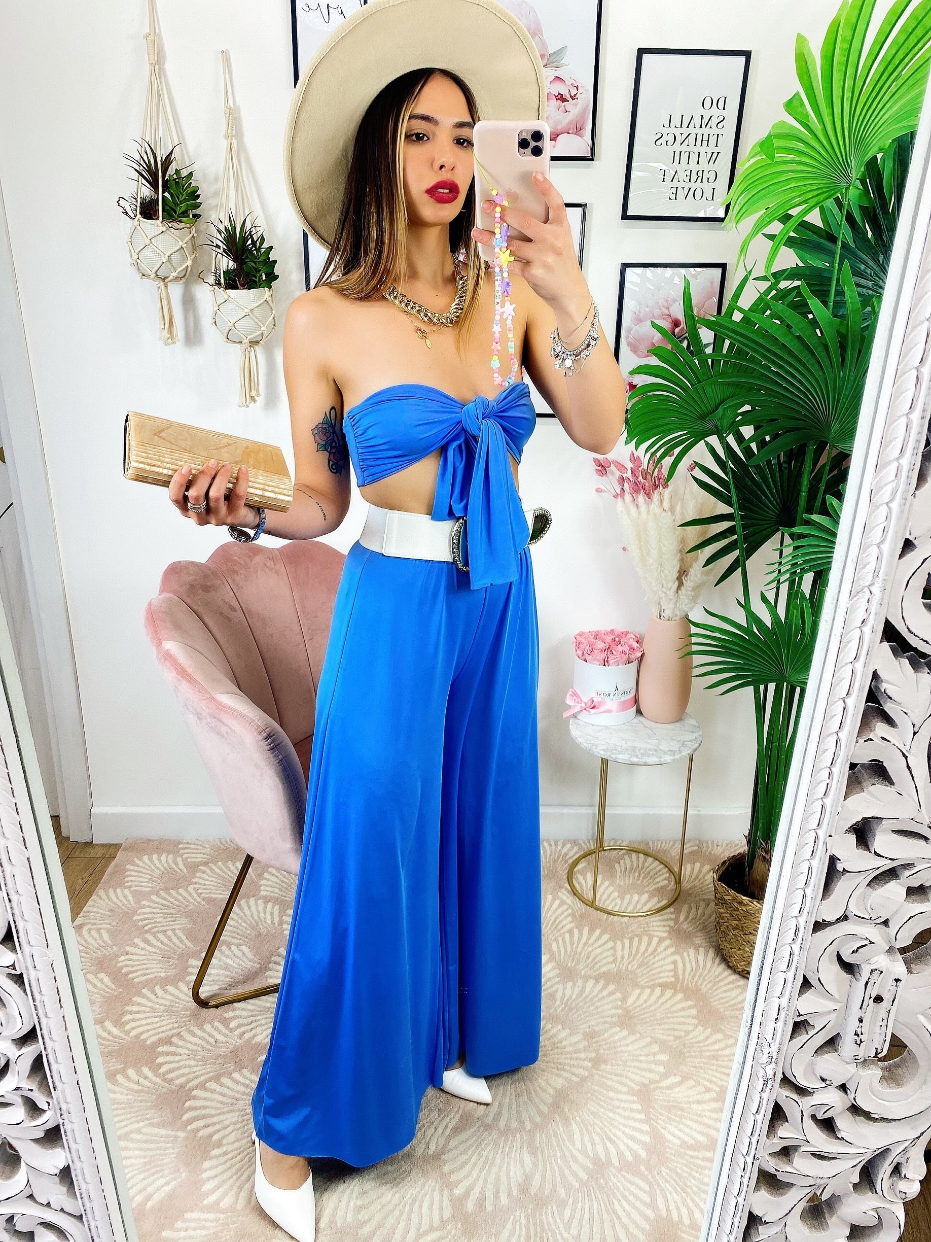 Completo Pantalone e Top con fiocco
