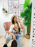 T-shirt con stampa topolina