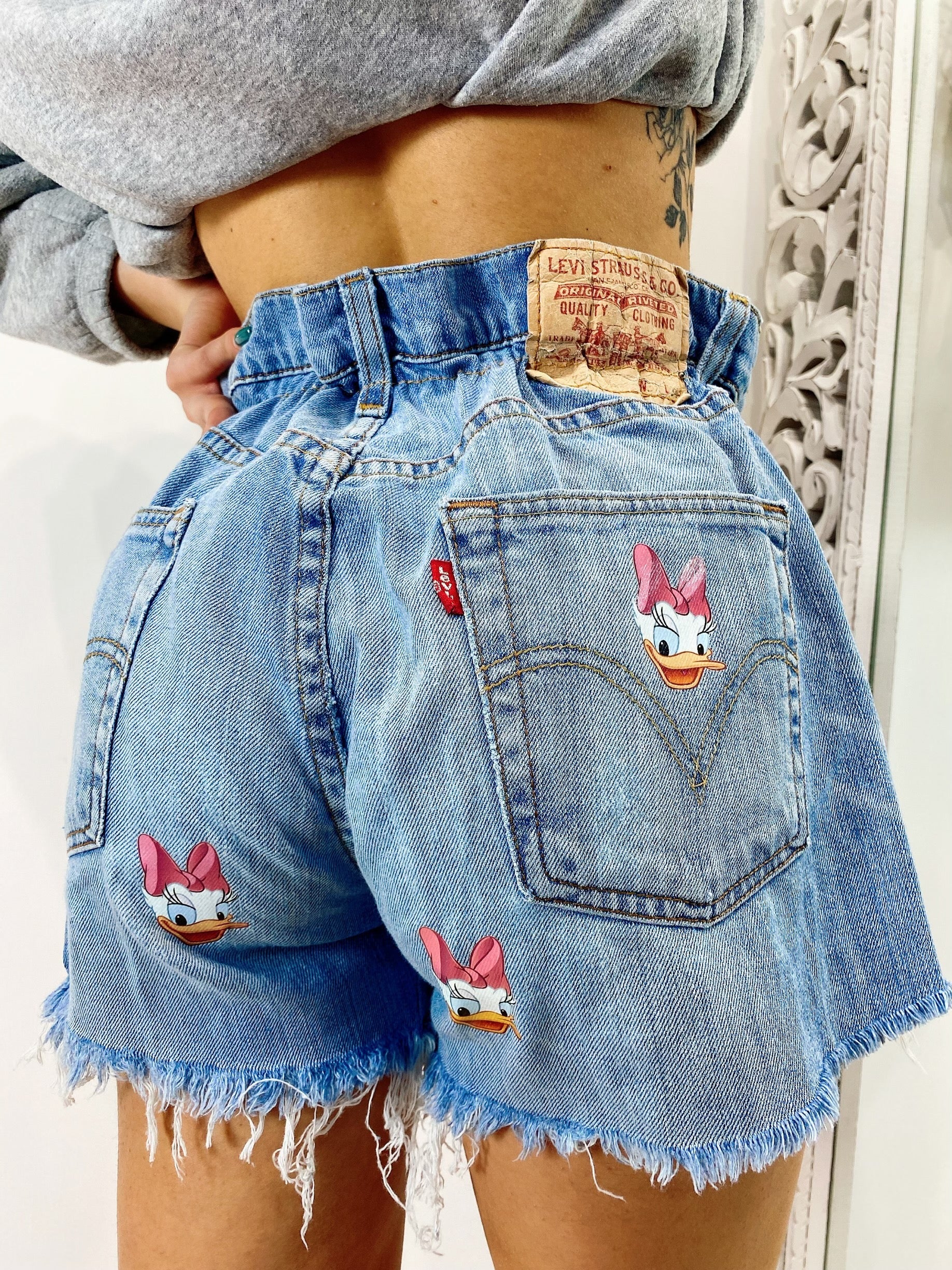 Short Levi’s Vintage con stampa Paperina bagno medio