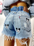 Short Levi’s Vintage con stampa topolino chiaro