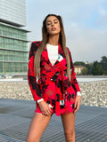Completo giacca e gonna a fiori