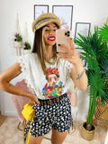 T-Shirt color e merletto