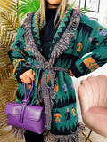 Cardigan autumn base verde