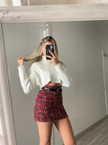 Maglione crop bianco
