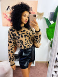 Maglione morbidoso maculato
