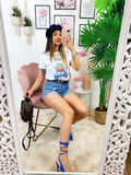 T-shirt con stampa Travel