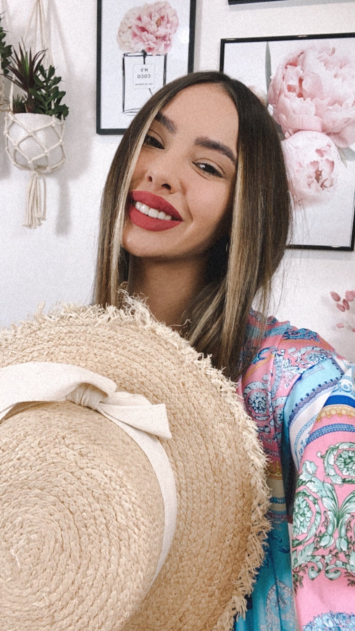 Cappello in paglia fascia panna