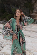Kimono animalier verde