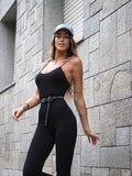 Tuta basic black a costine
