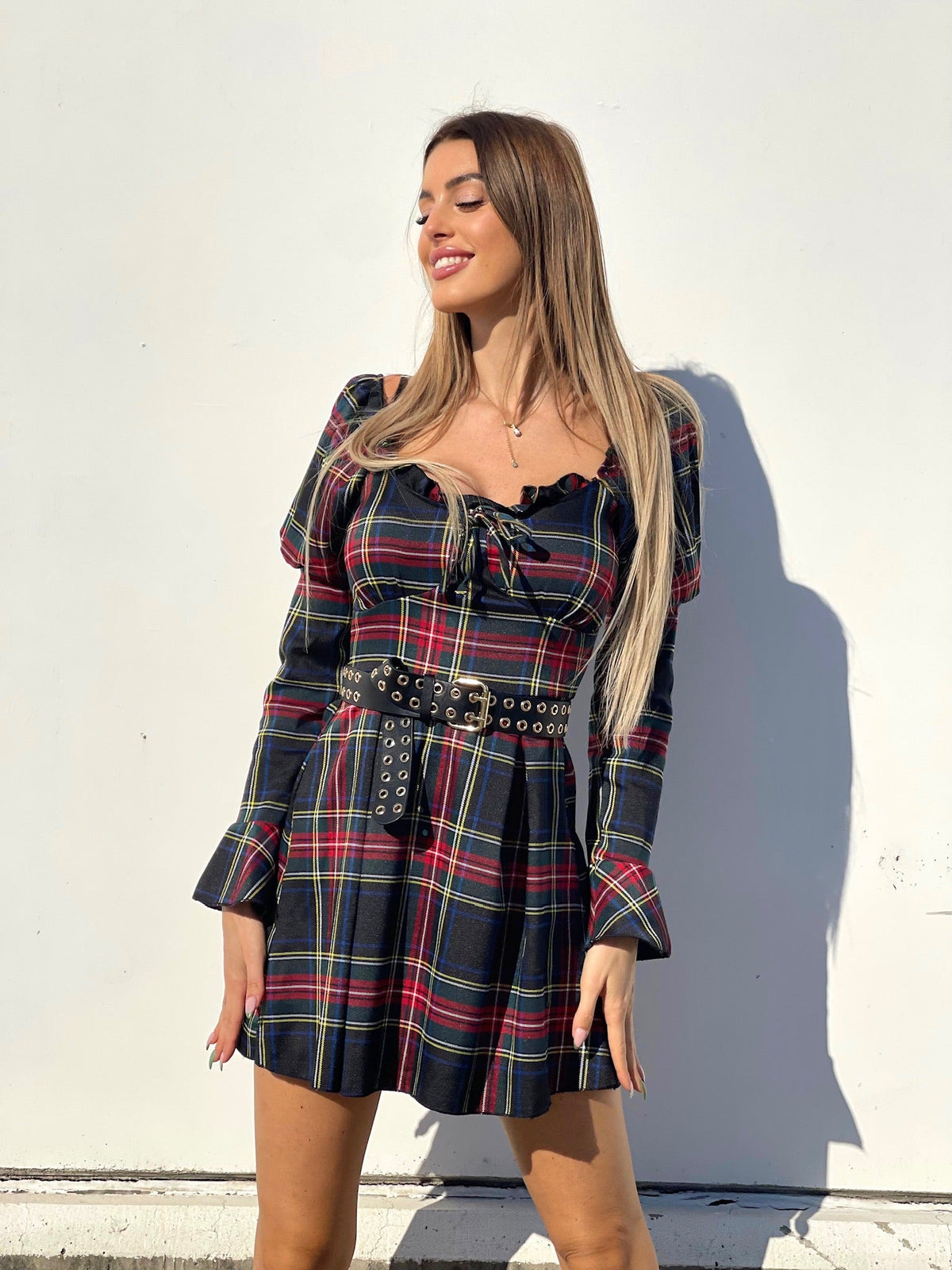 Abito scozzese base nero