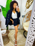 Completo giacca e Short nero