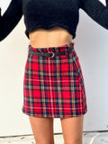 Gonna in tweed scozzese