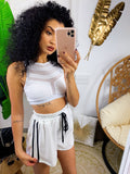 Short sportivo con righe