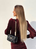 Borsa nera con perle