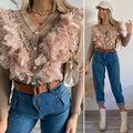 Maglione Nude con piume