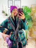 Cardigan autumn base verde