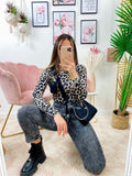 Jeans Bottone asimmetrico Grigio
