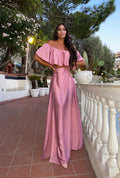Completo top e gonna rosa