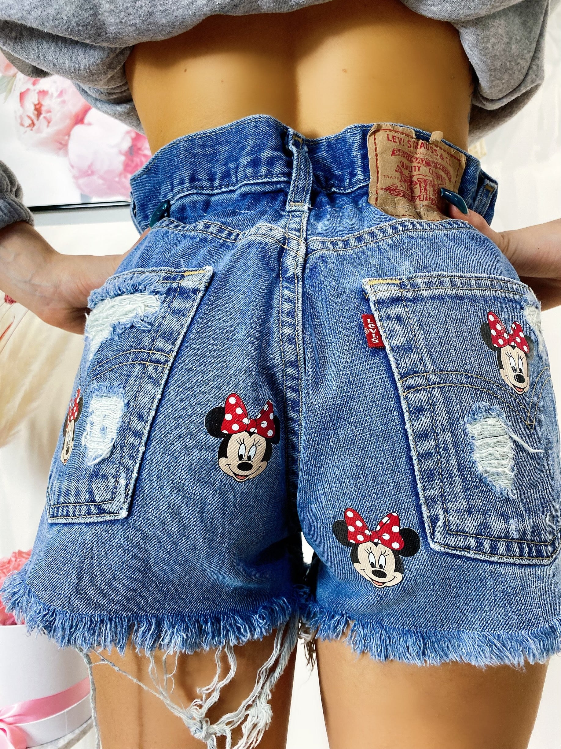 Short Levi’s Vintage con stampa topolina