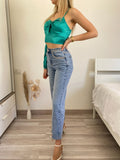 Jeans con strass