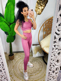 Set tuta sportiva colours rosa