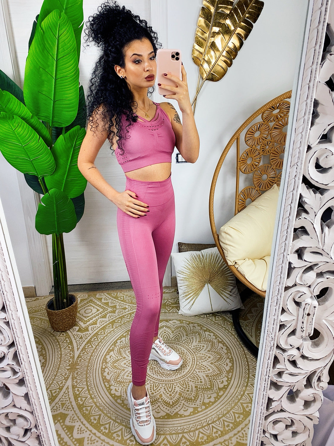 Set tuta sportiva colours rosa