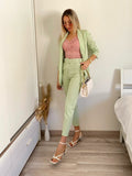 Completo giacca e pantalone menta