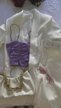 Completo giacca e pantalone bianco
