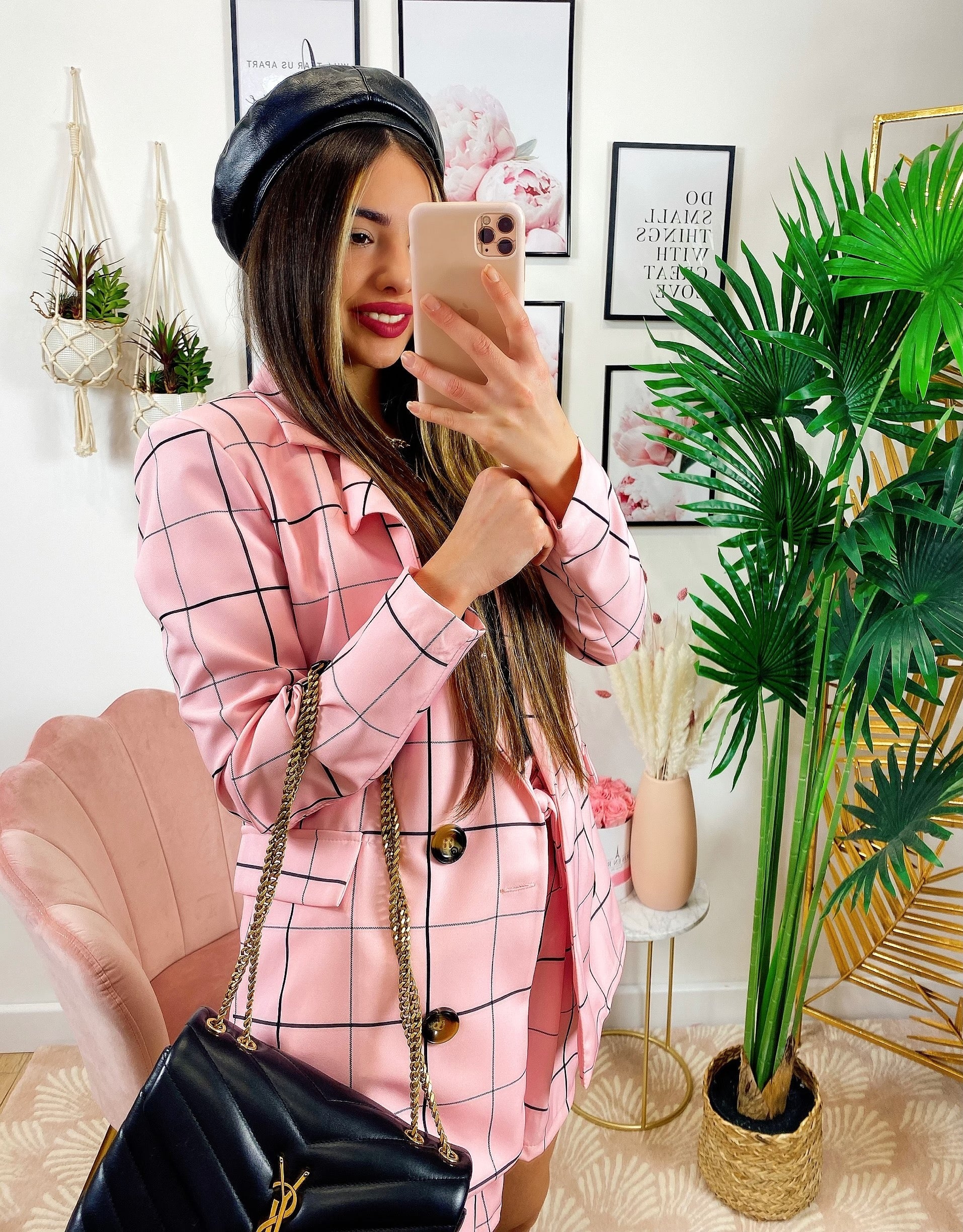 Completo Giacca e Short Rosa