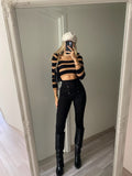 Pantalone nero con lacci