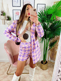Completo giacca e Short pied de poule Lilla
