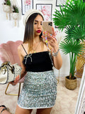 Top con fiocchi e strass