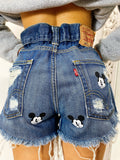 Short Levi’s Vintage con stampa topolino bagno medio