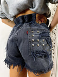 Short Levi’s Vintage con Borchie bagno grigio scuro