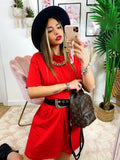 Maxi maglia con catena argento