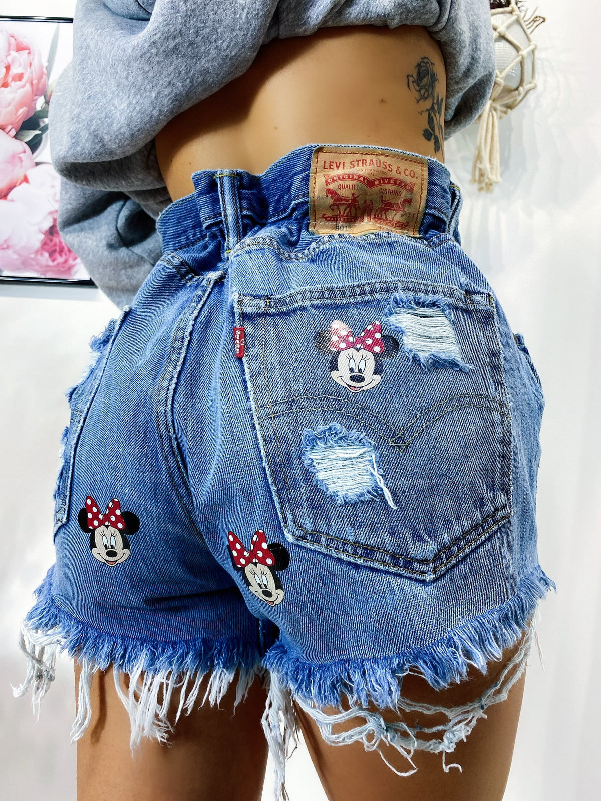 Short Levi’s Vintage con stampa topolina