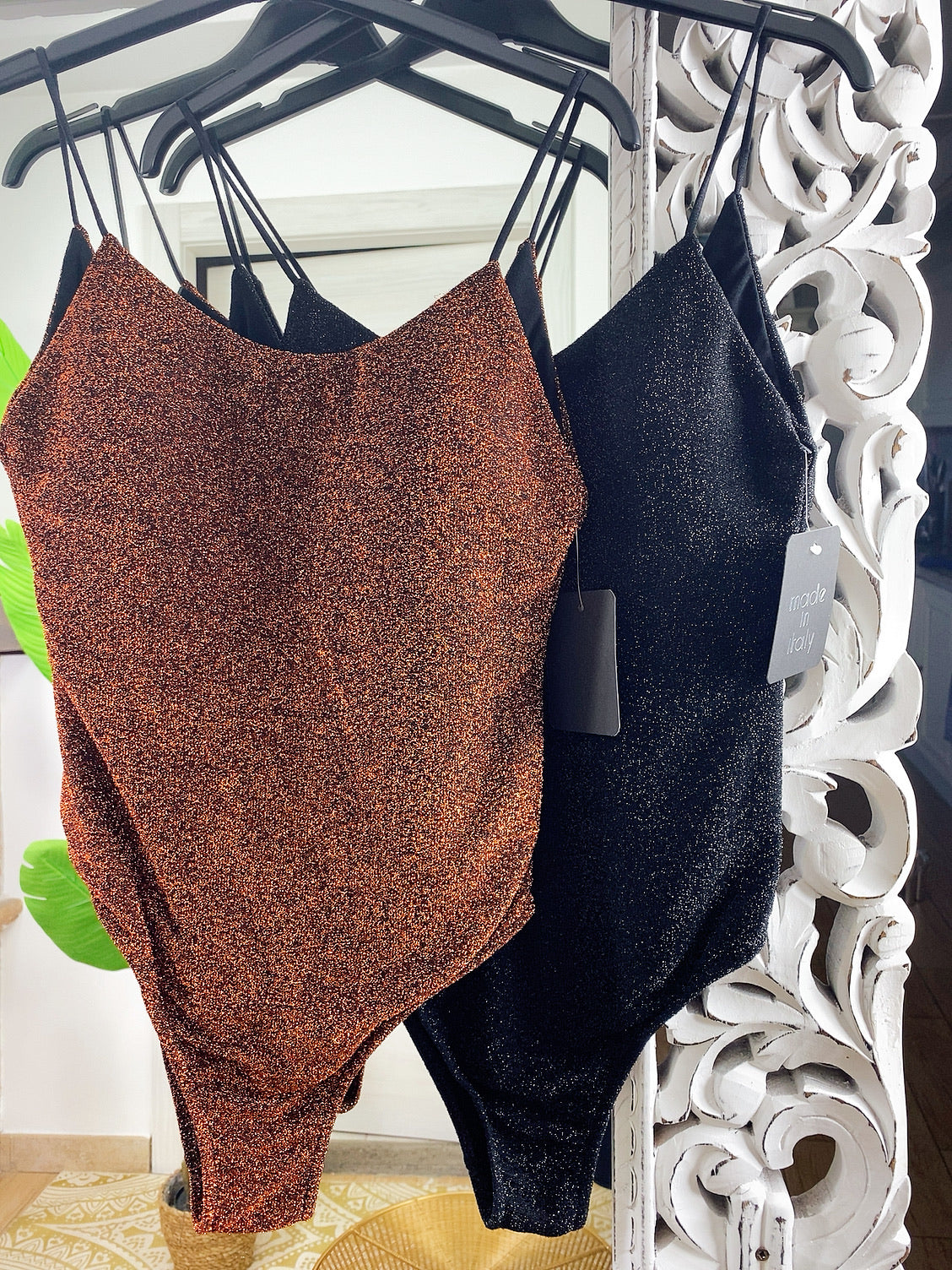 Body/costume glitter schiena aperta