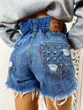 Short Levi’s Vintage con Borchie bagno medio