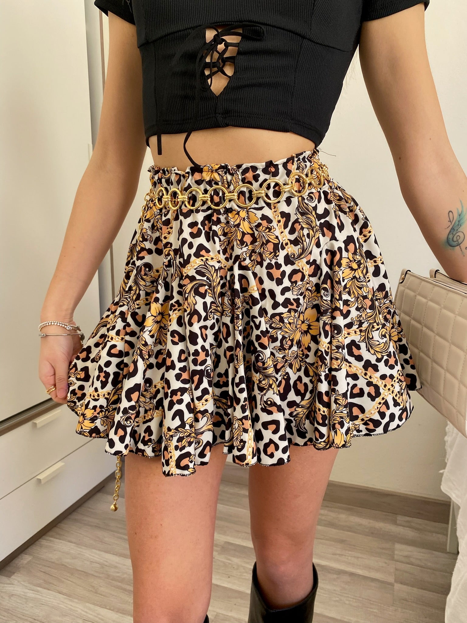 Gonna a ruota animalier