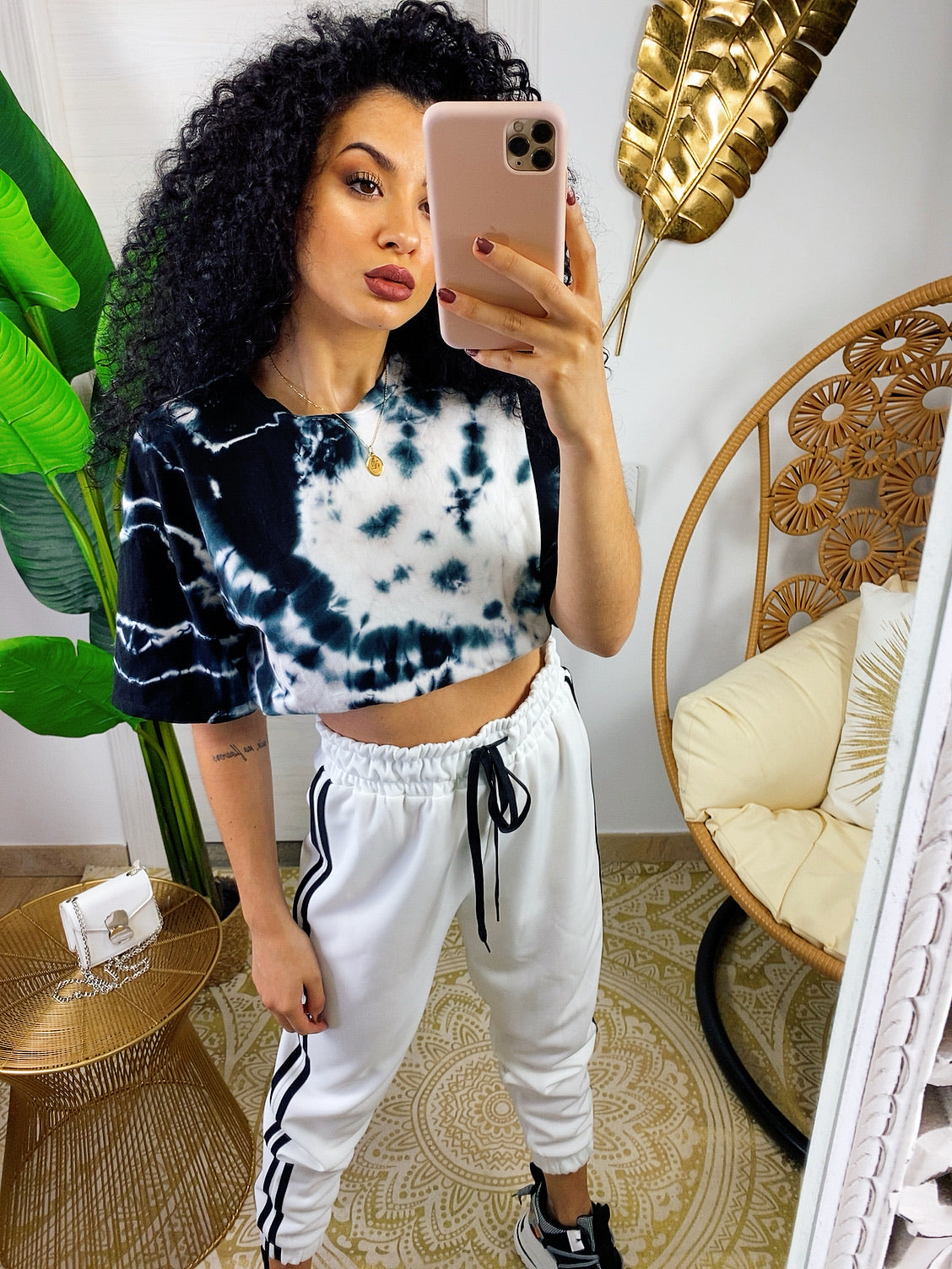 Pantalone sportivo bianco